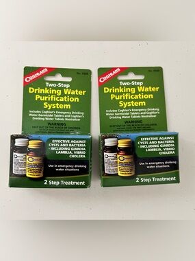NIB Coghlan’s 2-Step Drinking Water Purification System 2-Pack #9586
